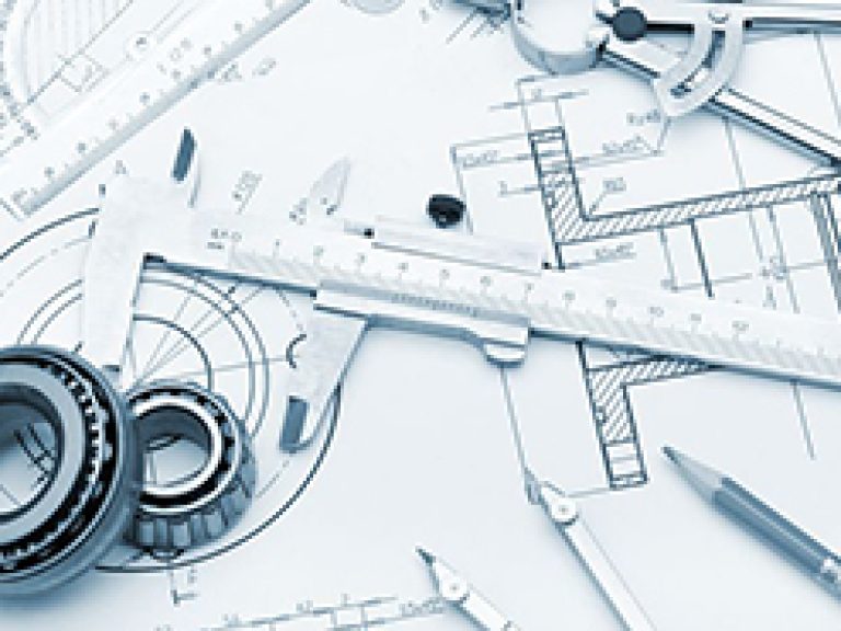 12700846 - the plan industrial details, a protractor, caliper, divider and bearing. a photo closeup. blue toning