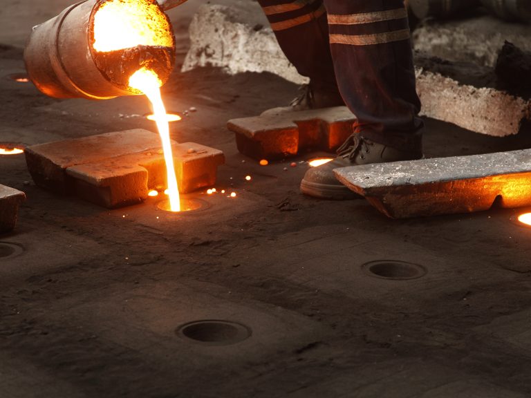 steel casting workers